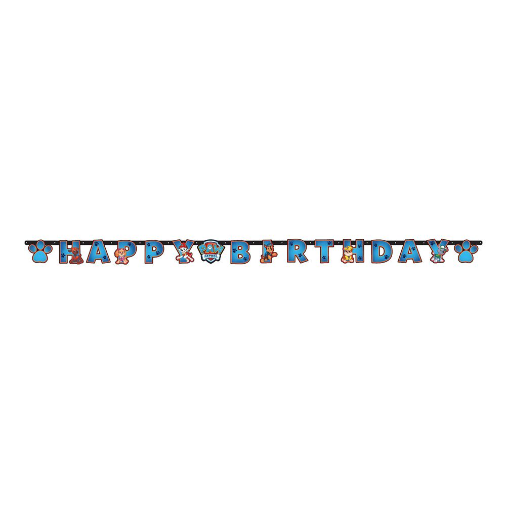 Kirjainviirinauha Happy Birthday Paw Patrol