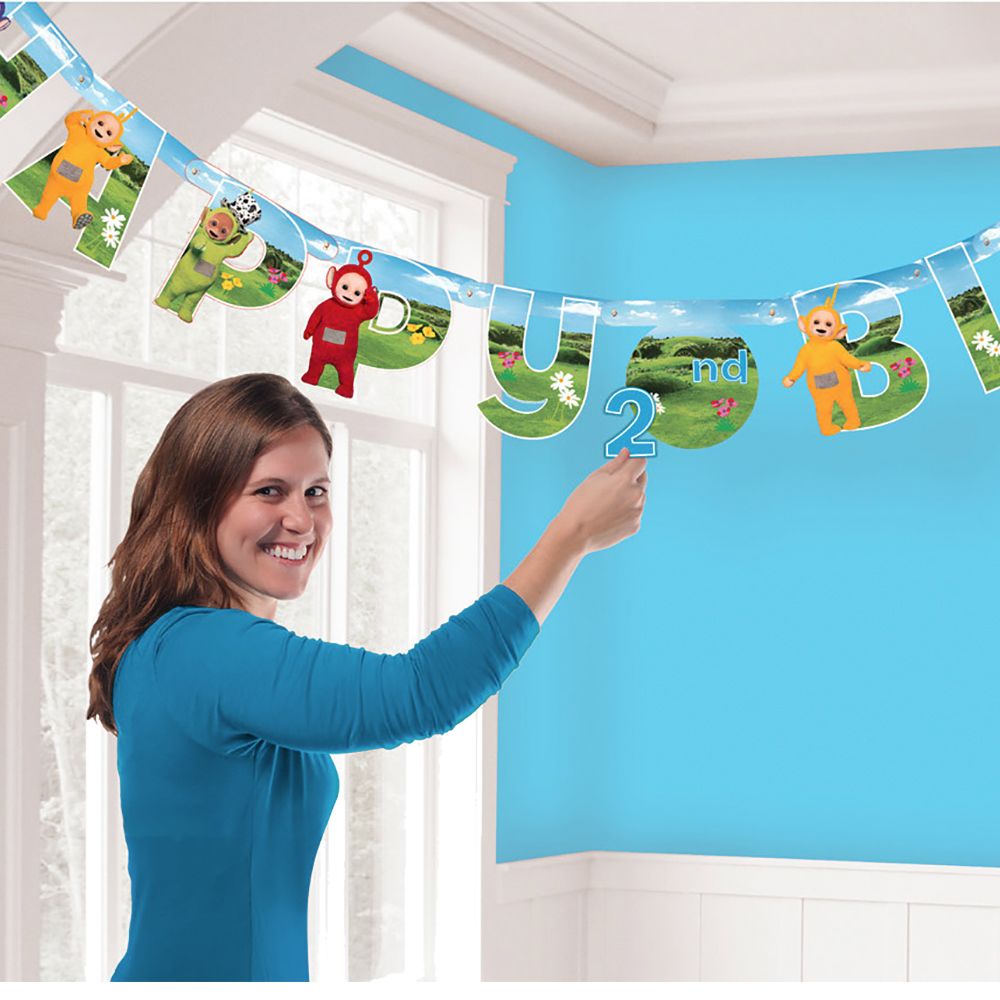 Bokstavgirlander Happy Birthday Teletubbies