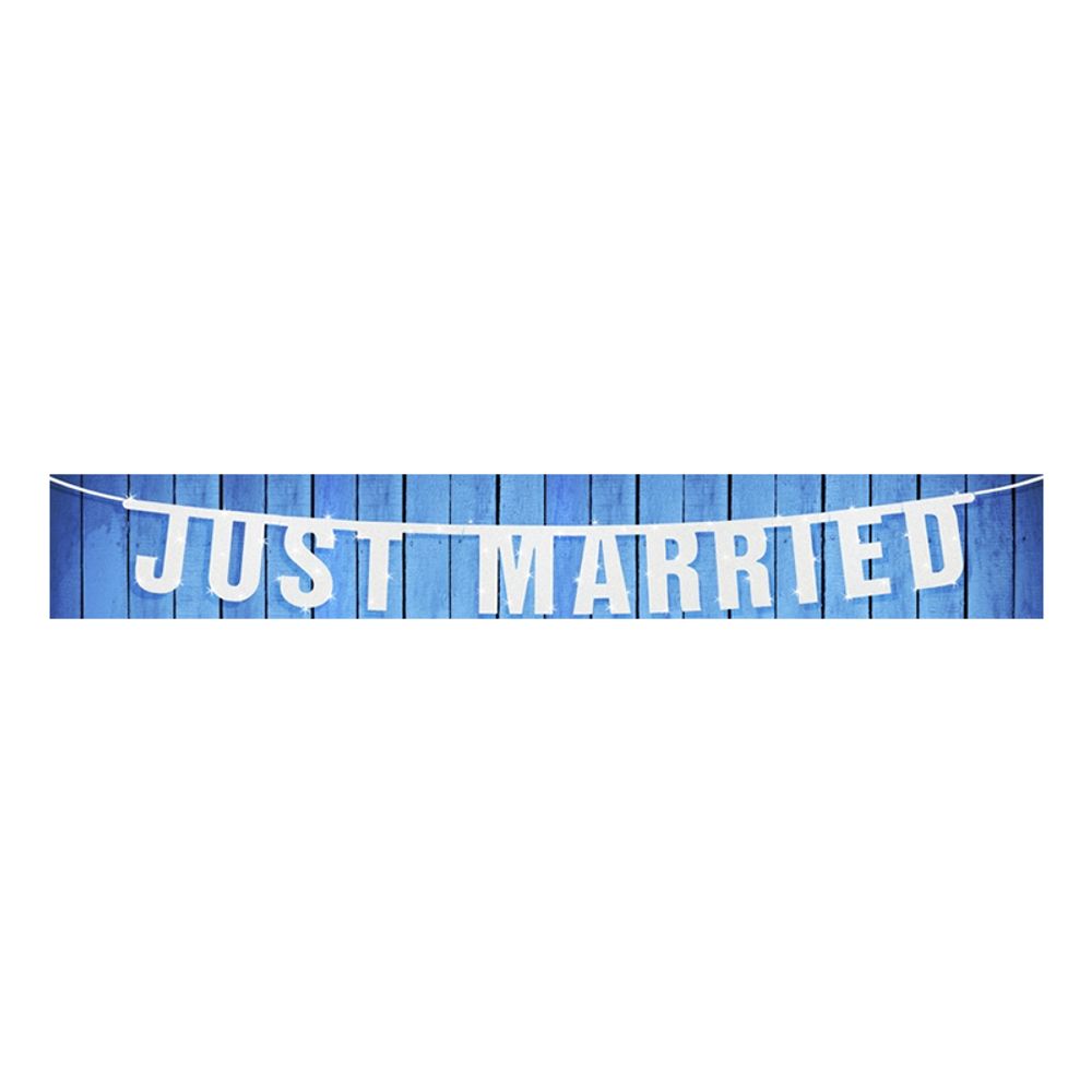 Bokstavgirlander Just Married