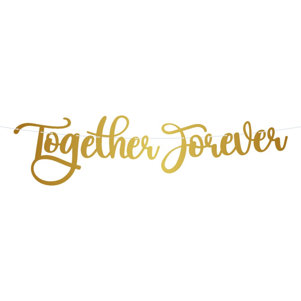 Bokstavsgirlander Together Forever