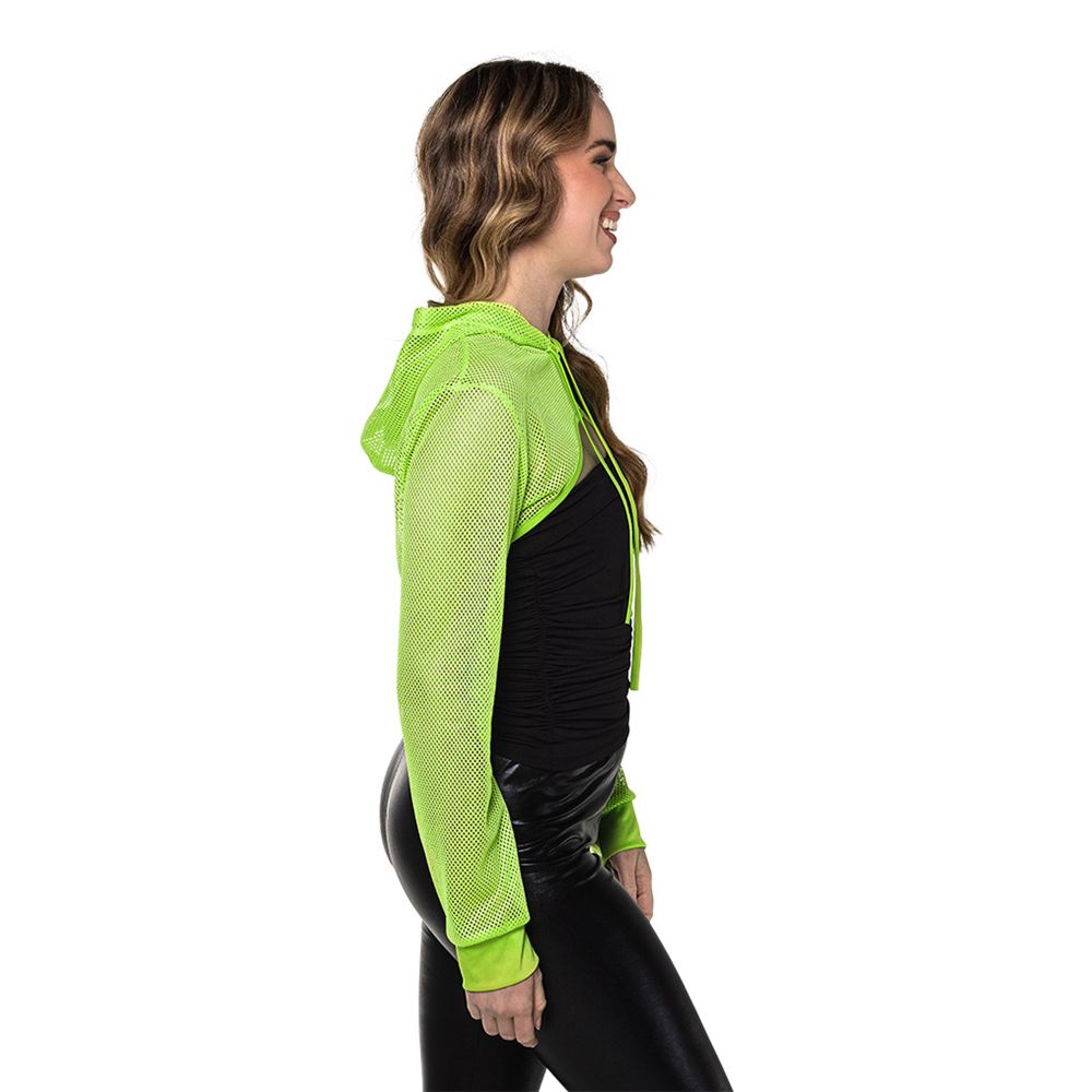 Bolero Fishnet UV Neongrön