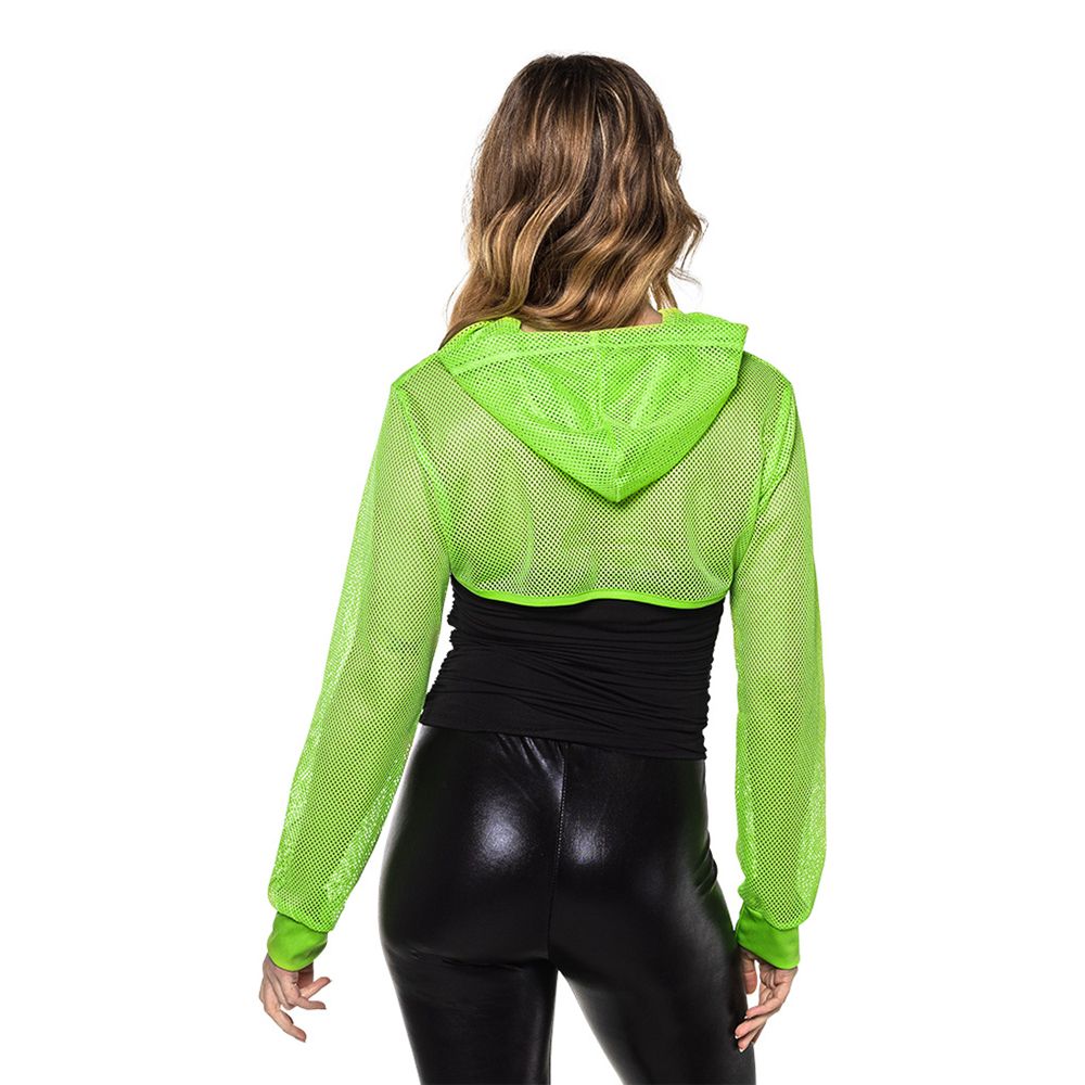 Bolero Fishnet UV Neongrön