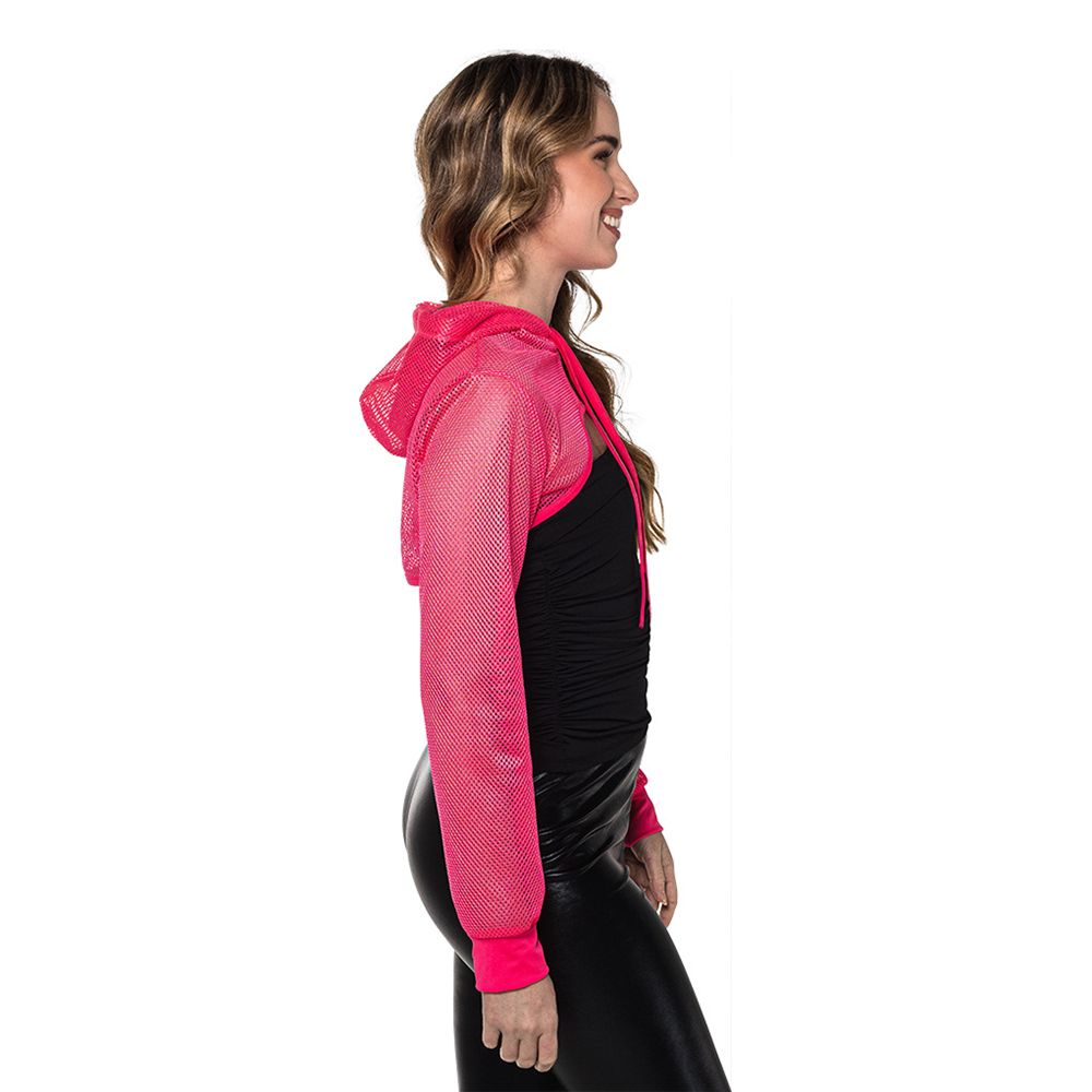 Bolero Fishnet UV Neonpink