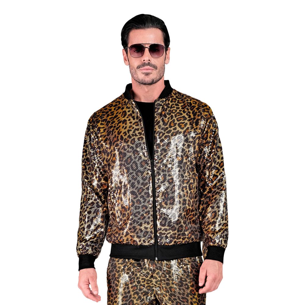 Bomber-takki Leopardi Paljeteilla