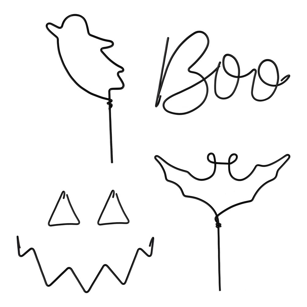 BOO Halloween Metalldekorasjon for Gresskar