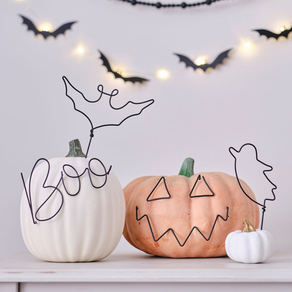 BOO Halloween Metalldekorasjon for Gresskar