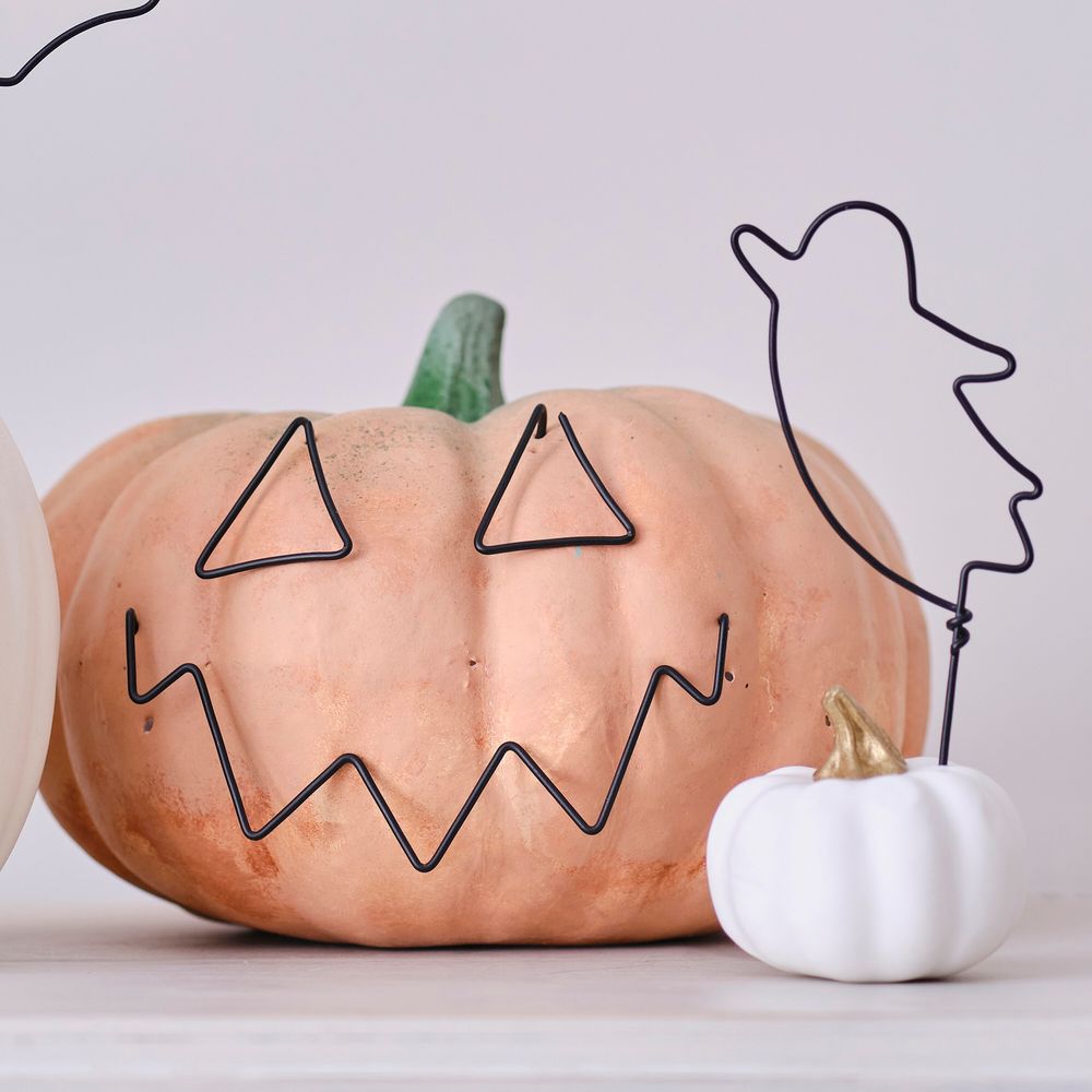 BOO Halloween Metalldekorasjon for Gresskar