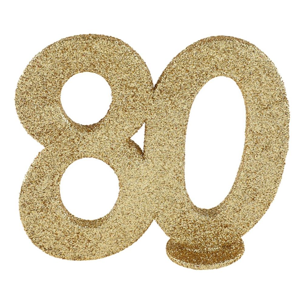 Borddekoration 80 Glitter Guld