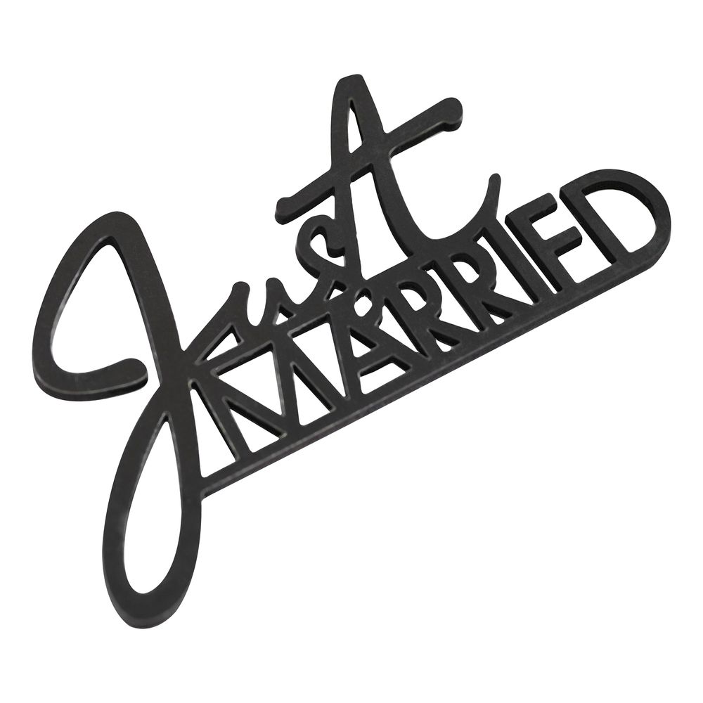 Borddekoration Just Married Sort