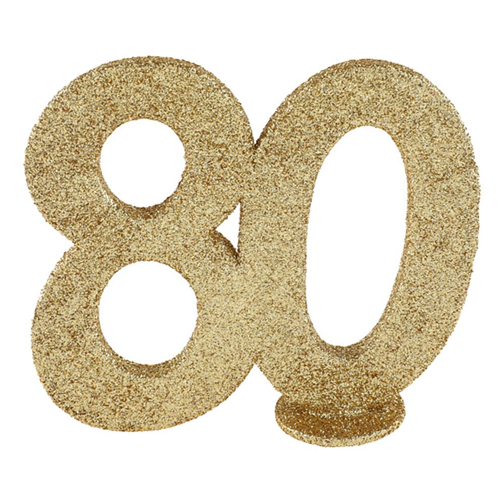 Pöytäkoriste Numero Kulta/Kimalle