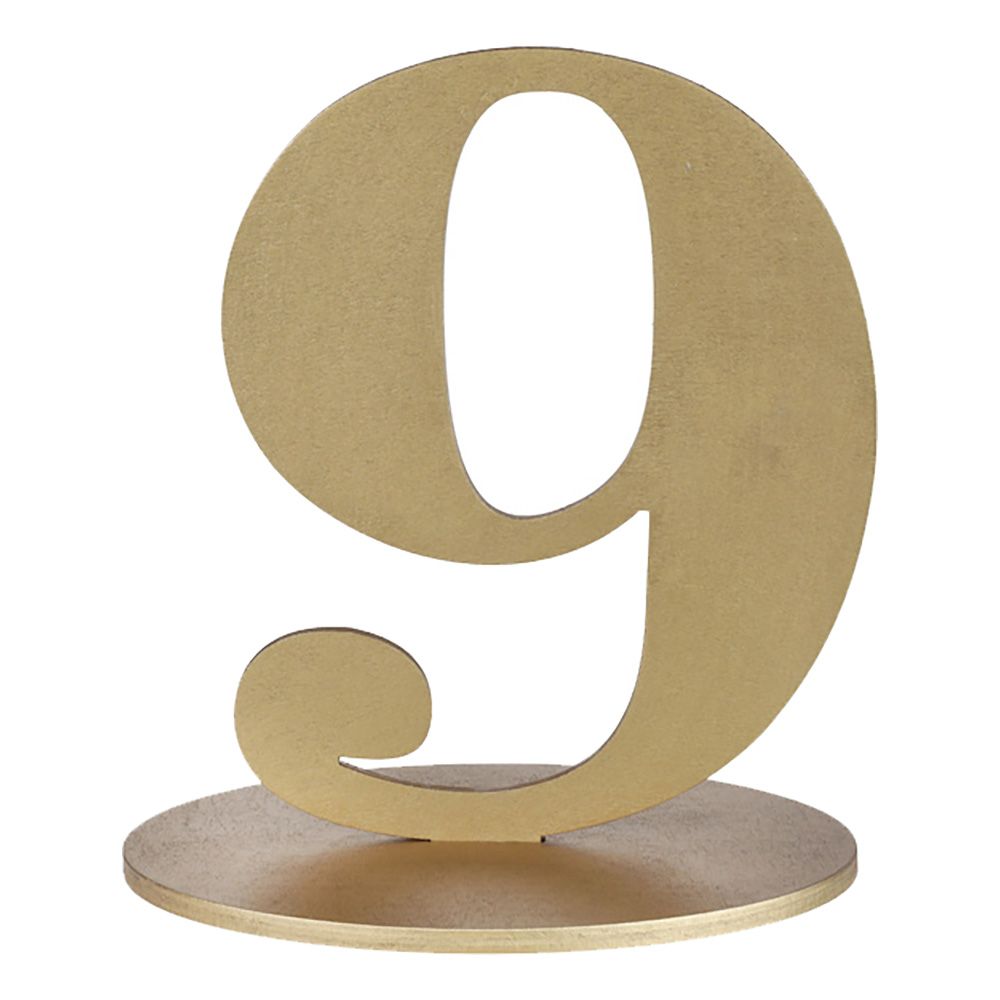 Pöytäkoriste Numero Matta Kulta