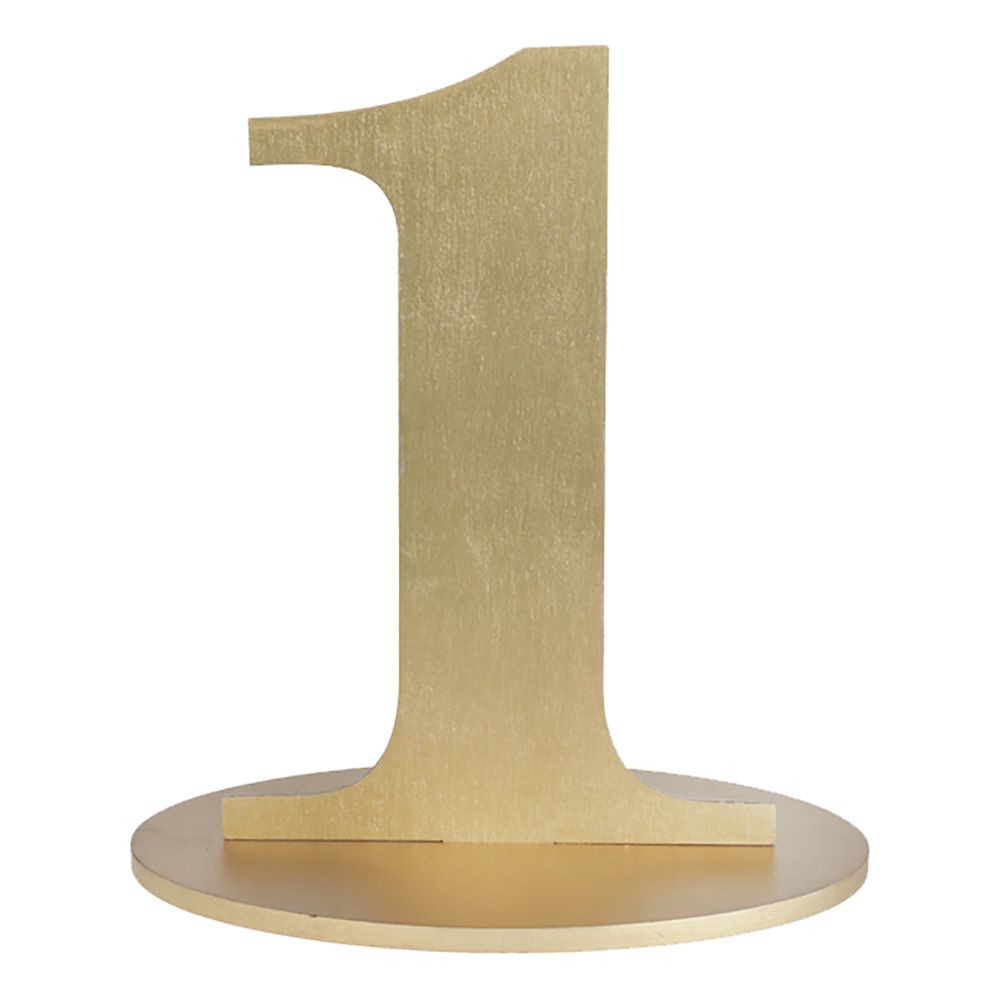 Pöytäkoriste Numero Matta Kulta