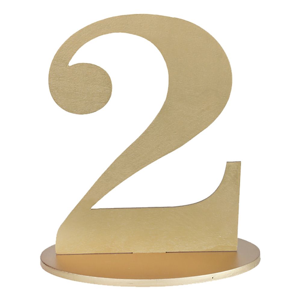 Pöytäkoriste Numero Matta Kulta