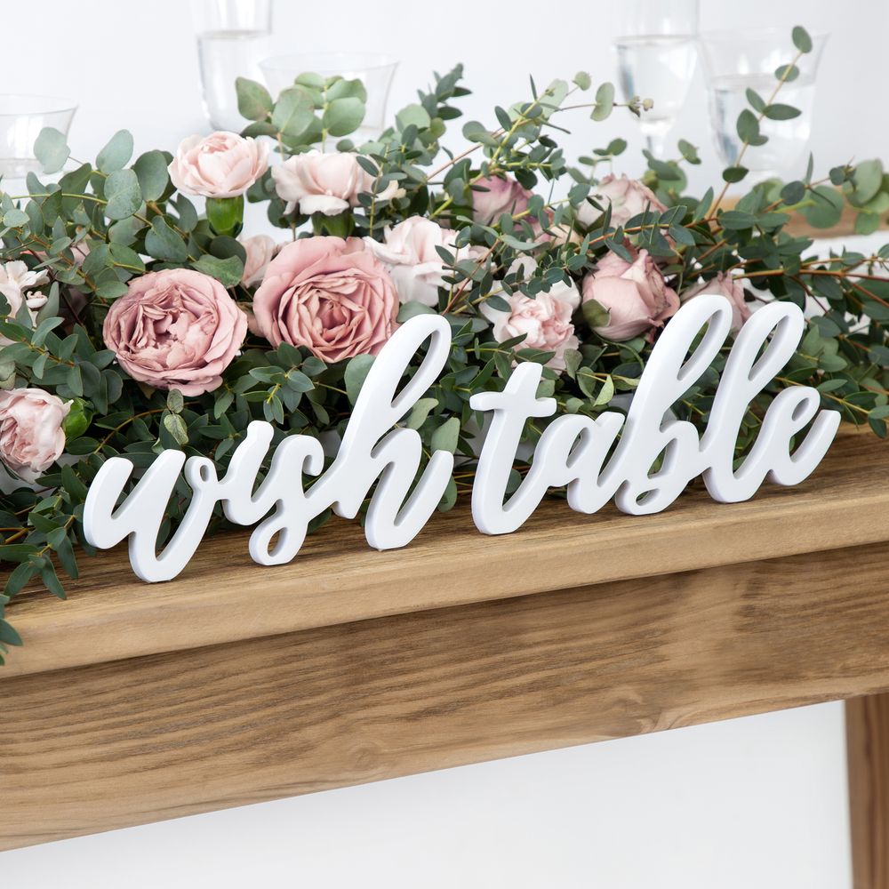 Borddekoration Wish Table Hvid