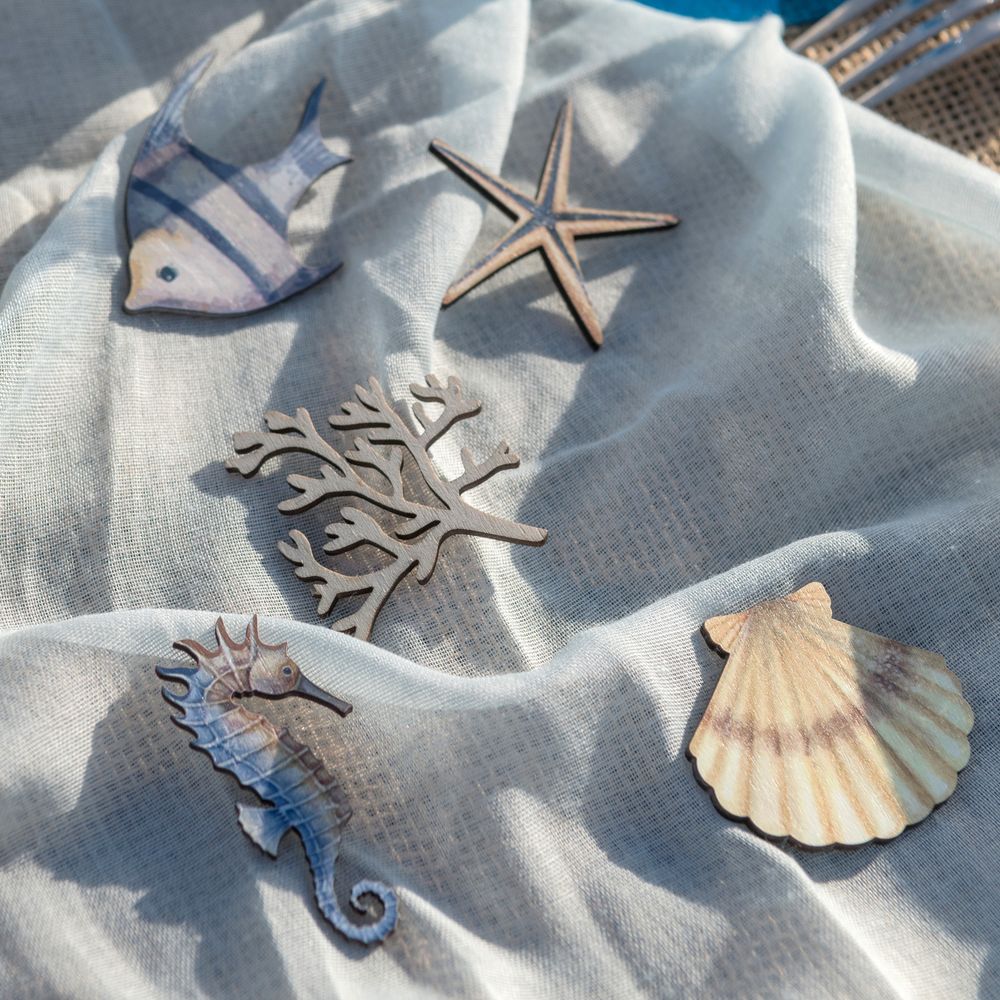 Borddekorationer Shellfish