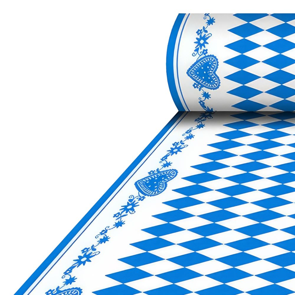 Bordduk på Rull Tekstillignende Bayersk Blå