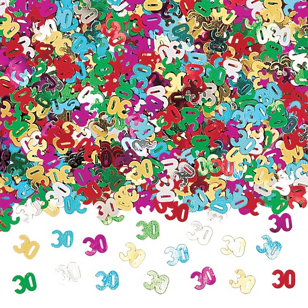 Bordkonfetti 30 Flerfarget