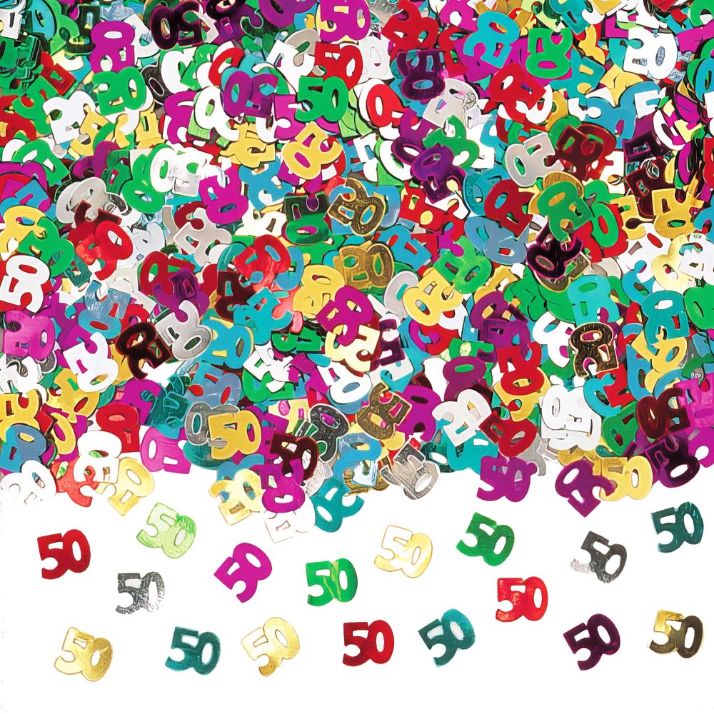 Bordkonfetti 50 Flerfarget