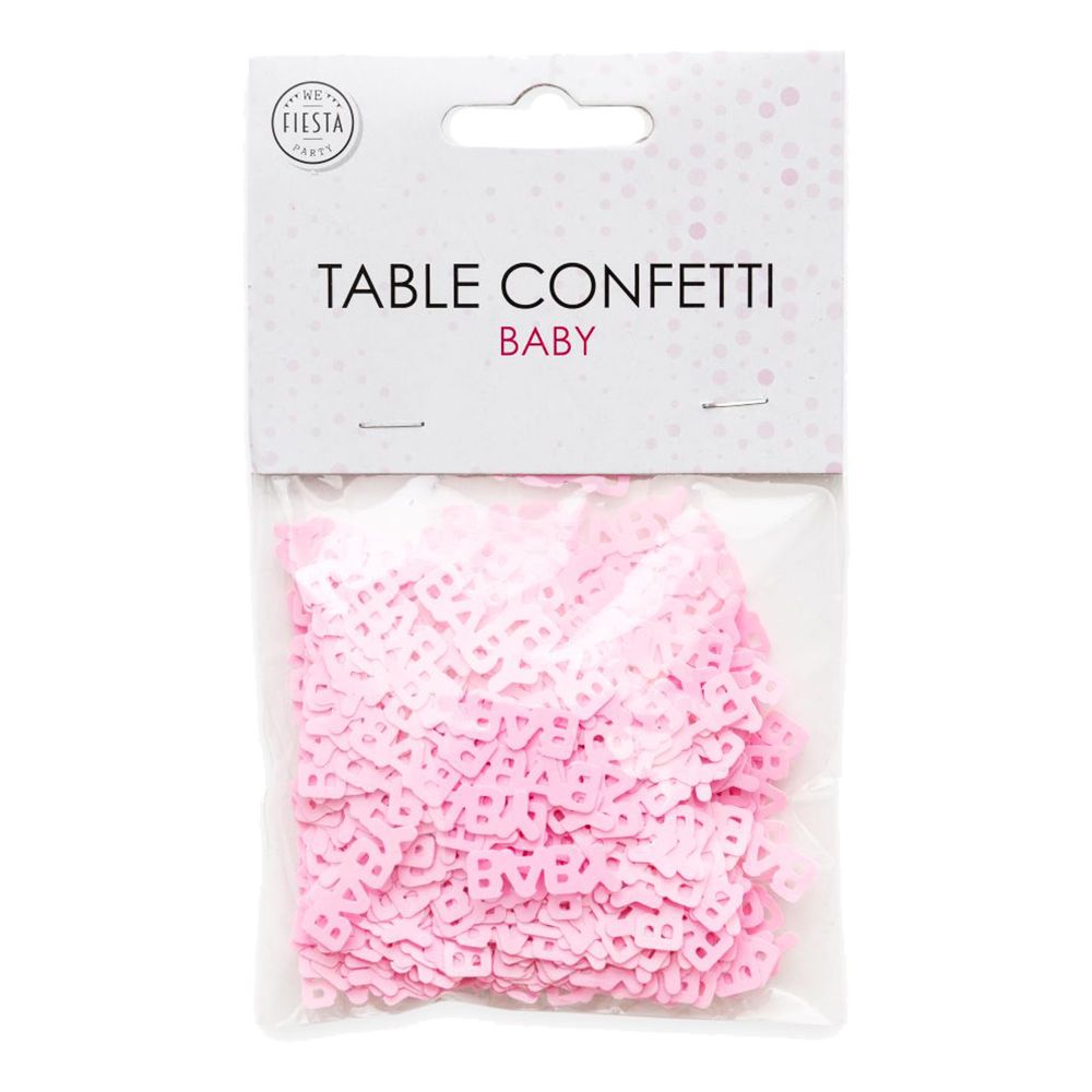 Bordkonfetti Baby Lyserød