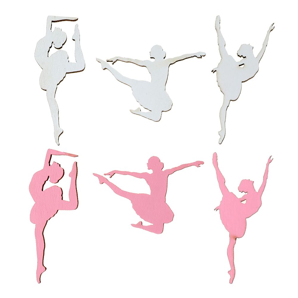 Pöytäkonfetti Ballerinat Vaaleanpunainen/Valkoinen