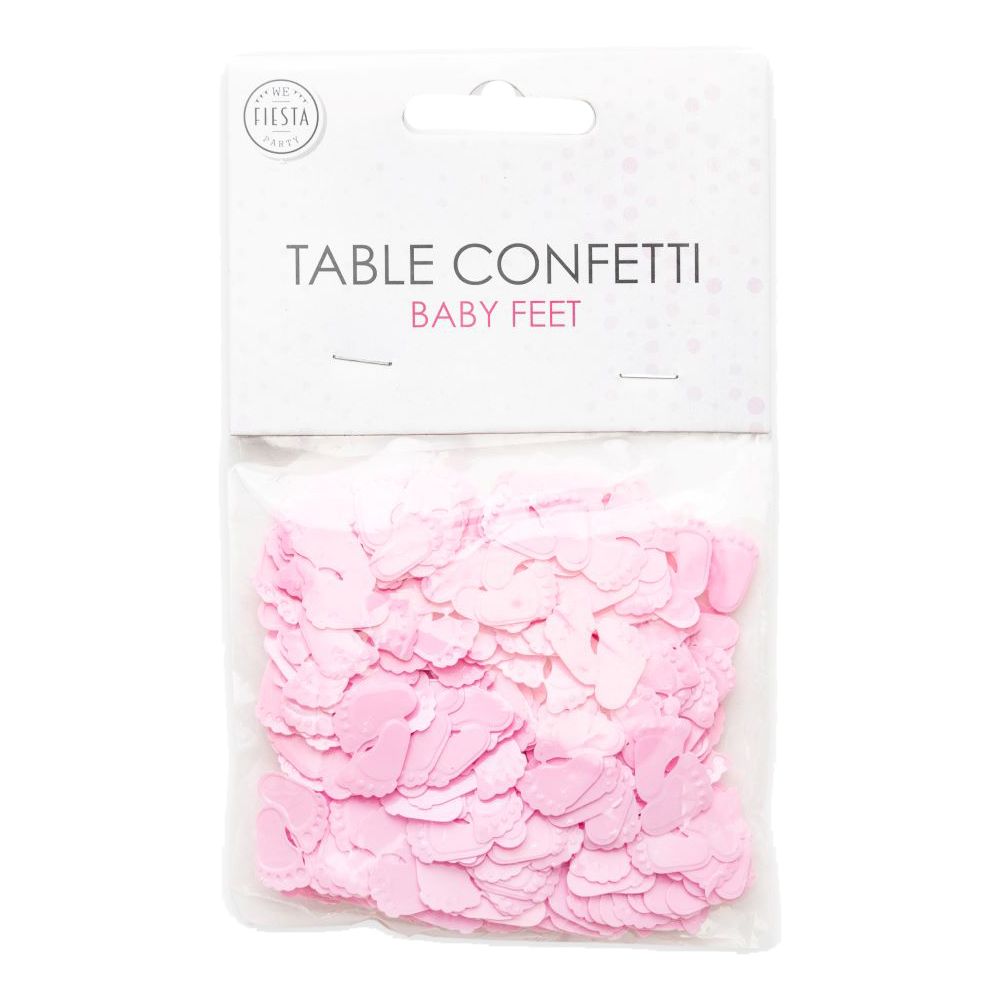 Bordkonfetti Babyfødder Lyserød