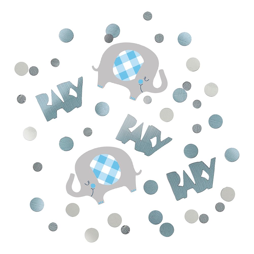 Bordkonfetti Blå Babyshower