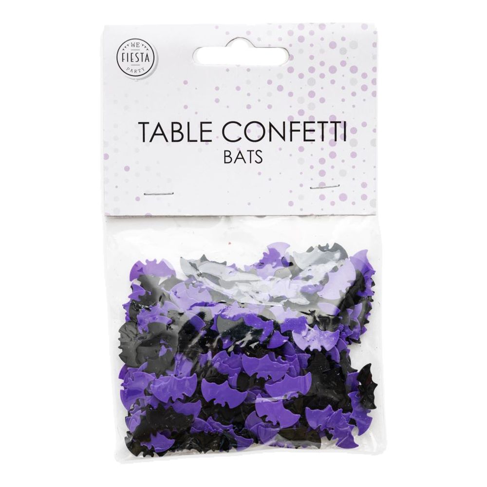 Bordkonfetti Flagermus Sort/Lilla