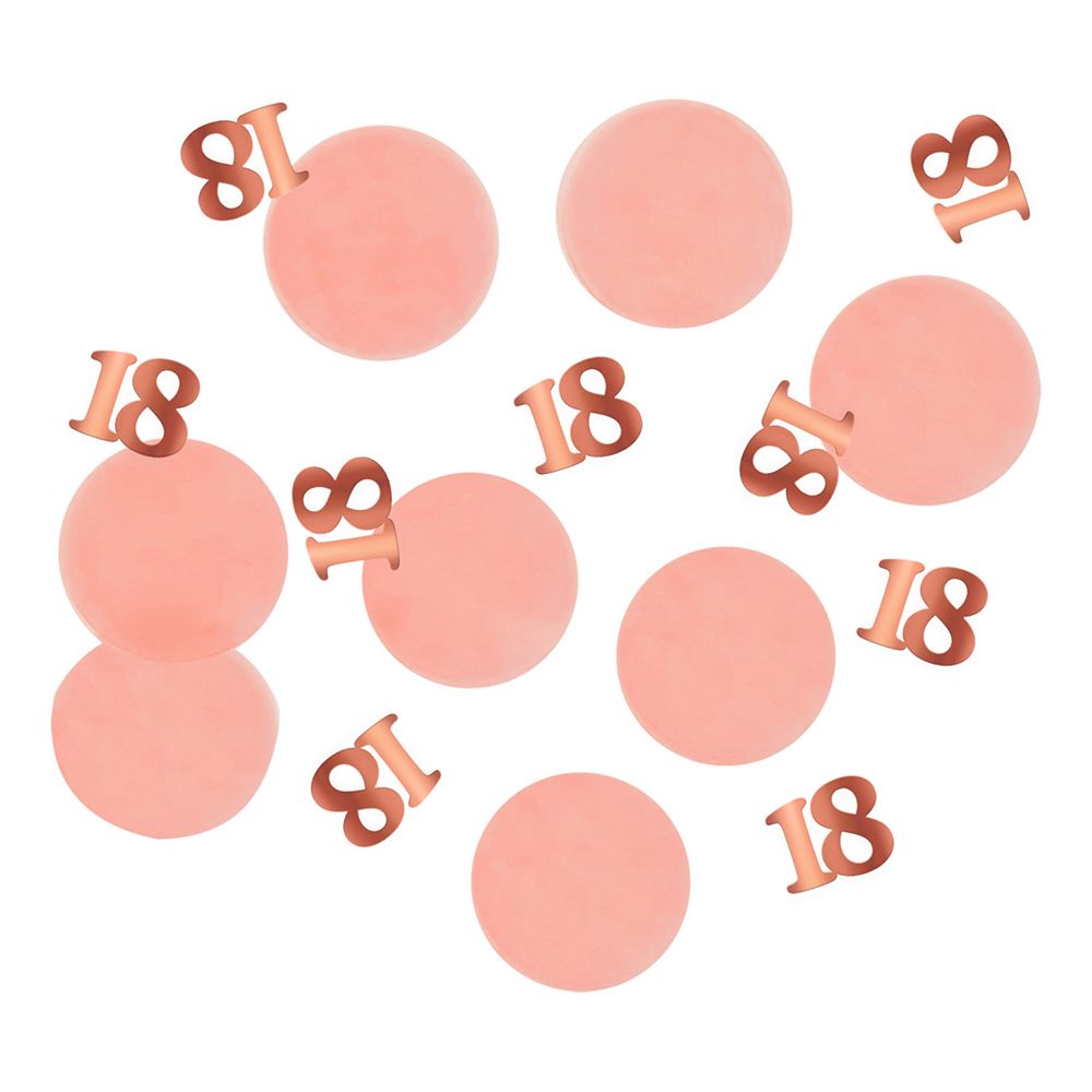 Pöytäkonfetti Happy 18th Lush Blush
