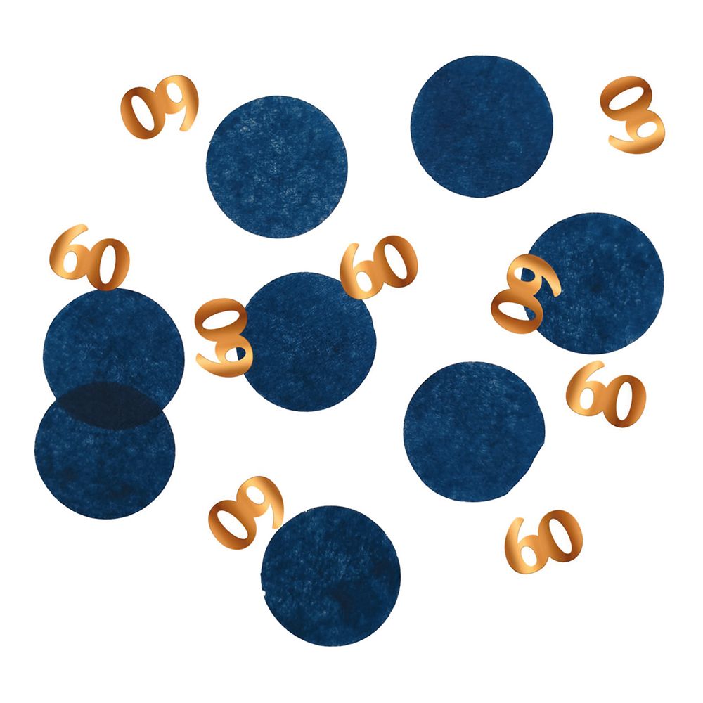 Bordskonfetti Happy 60th True Blue