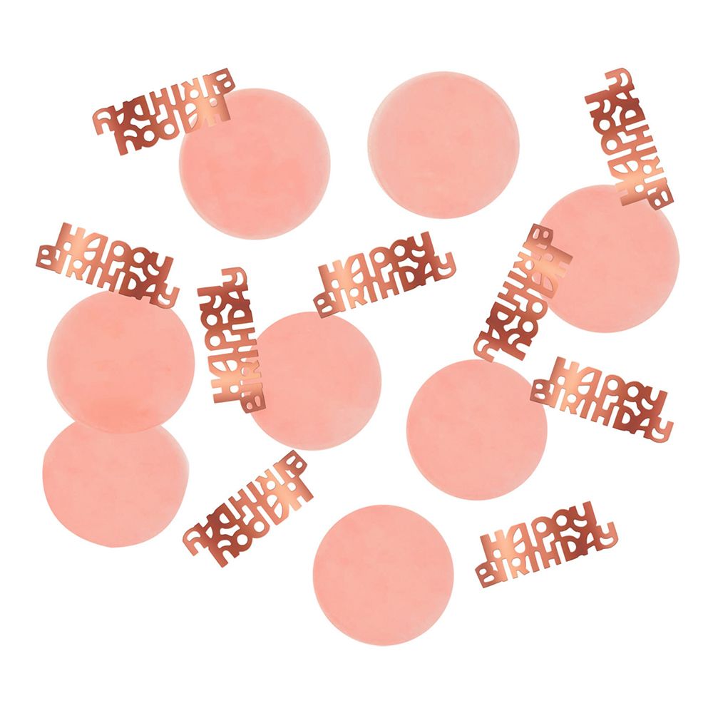 Pöytäkonfetti Happy Birthday Lush Blush