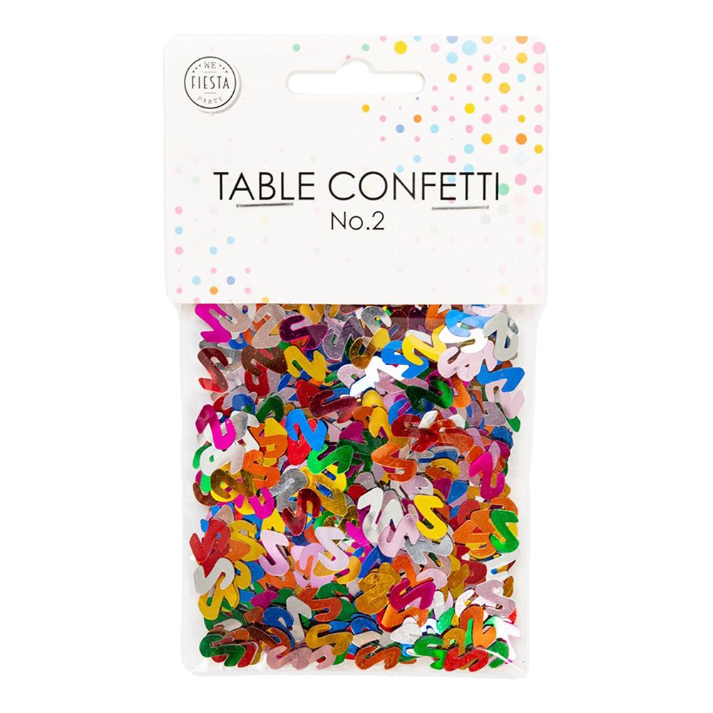 Bordskonfetti Tall 2 Fargemiks Metallic