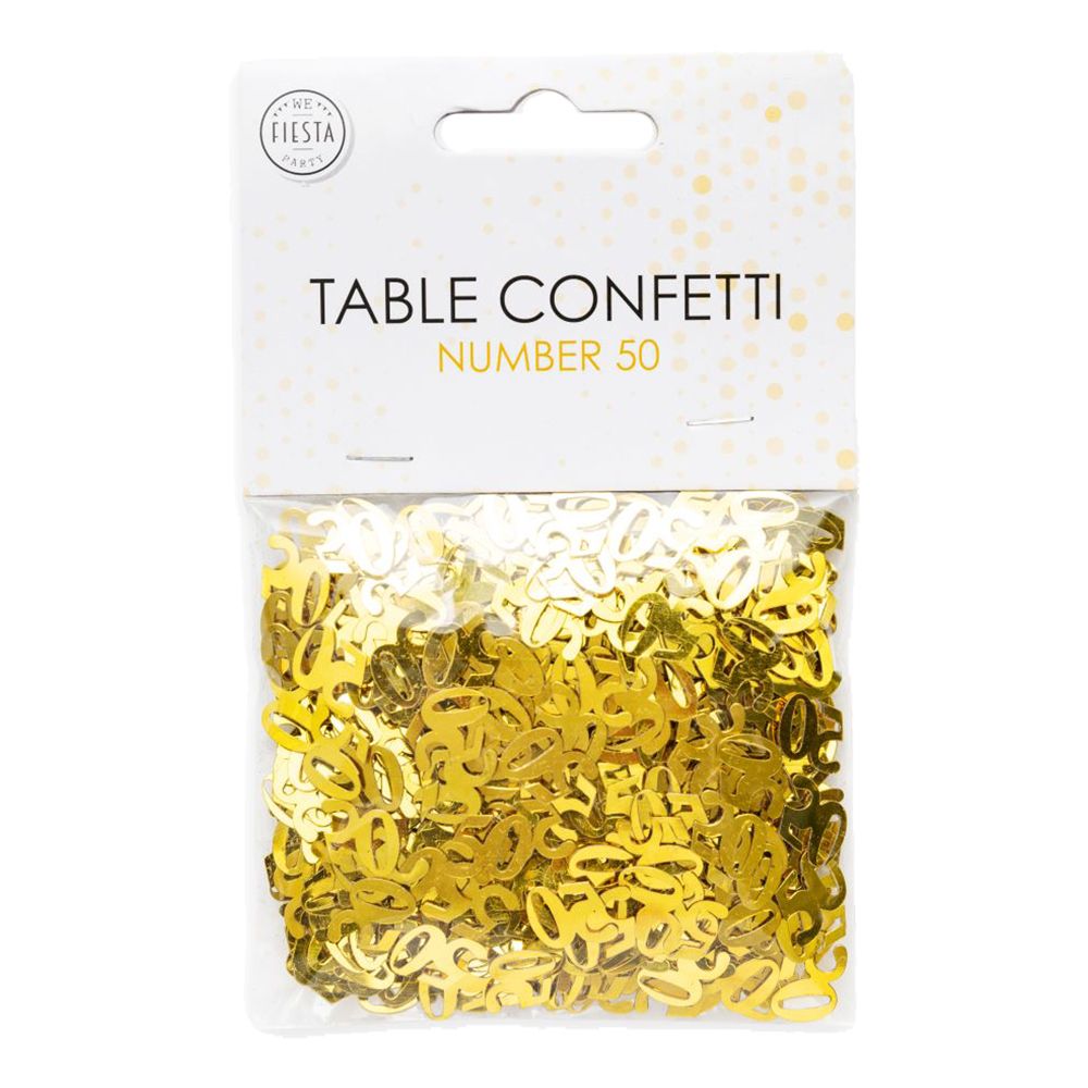 Bordkonfetti Tallet 50 Gull Metallic