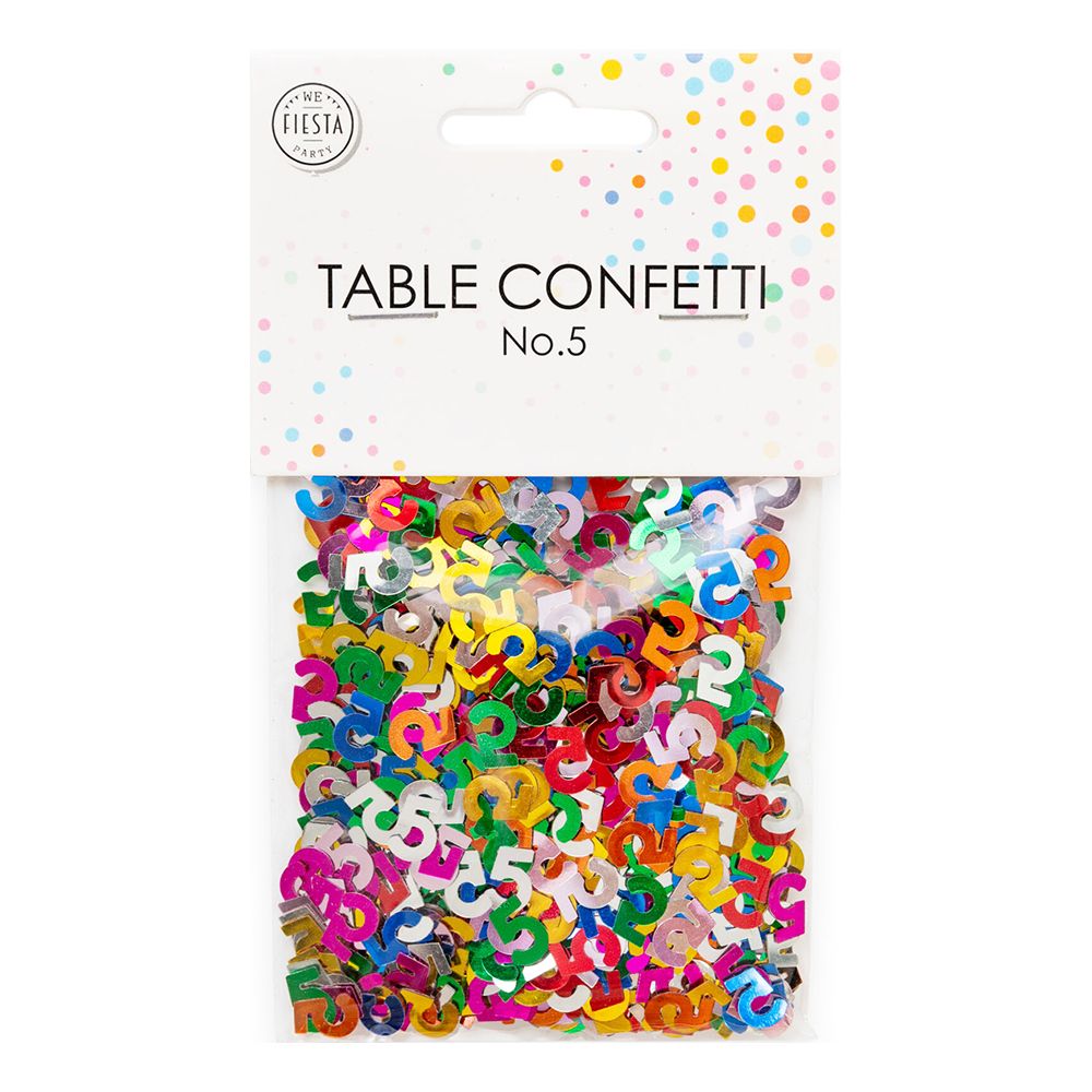 Pöytäkonfetti Numero Värisekoitus Metallic