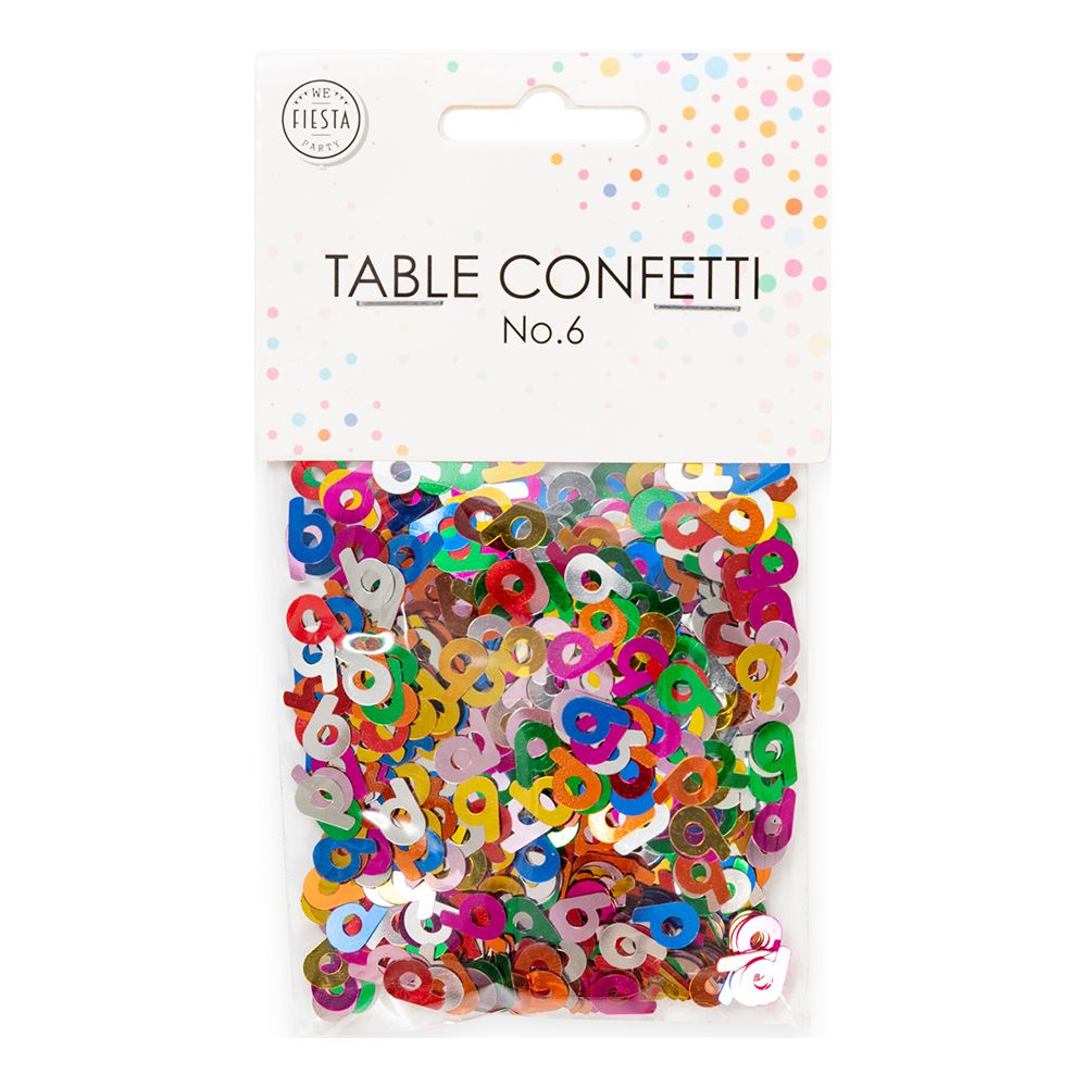 Pöytäkonfetti Numero Värisekoitus Metallic