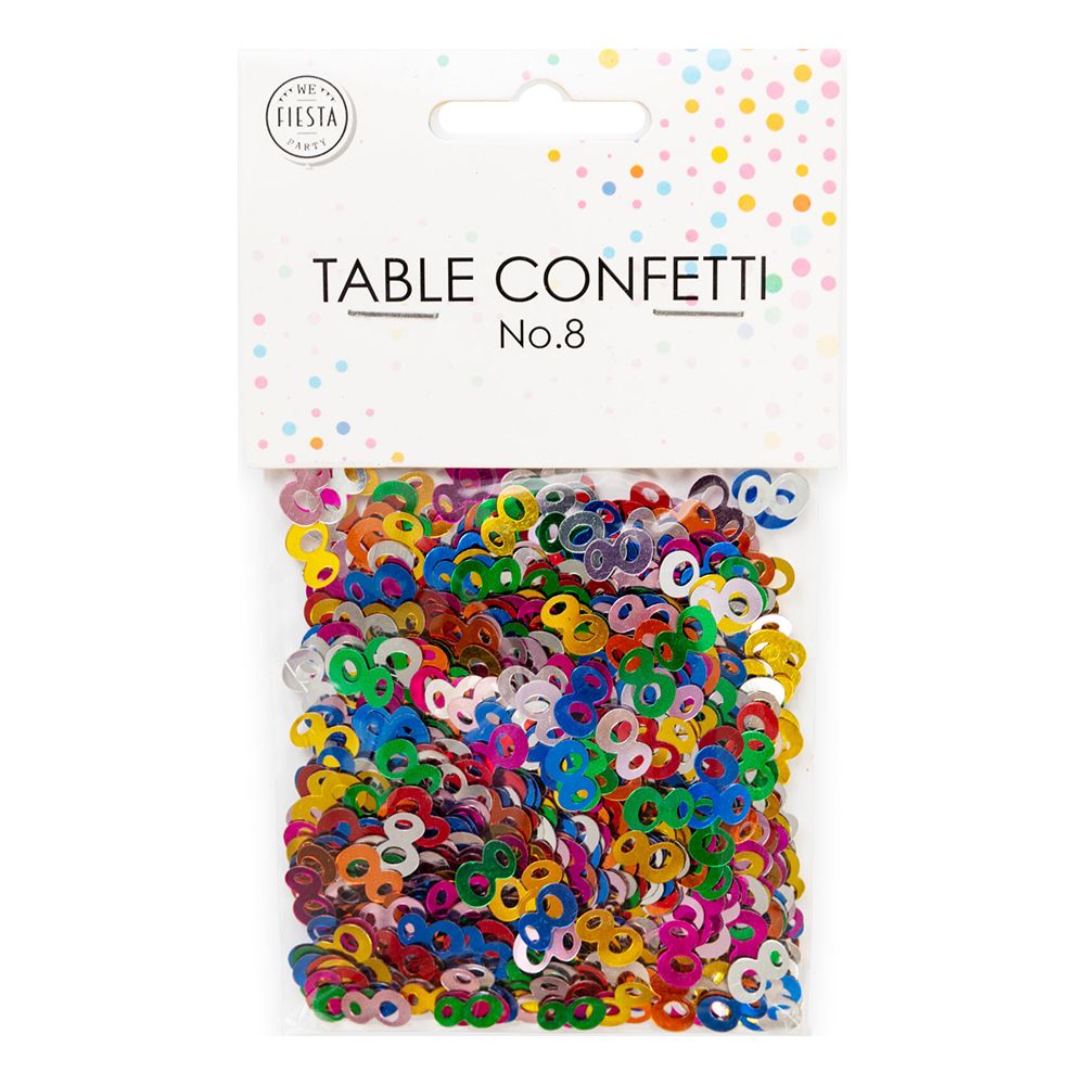 Pöytäkonfetti Numero Värisekoitus Metallic