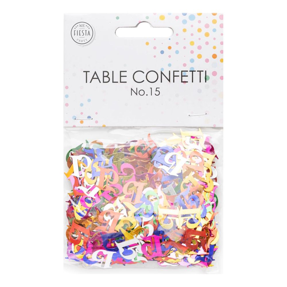 Pöytäkonfetti Numero Värisekoitus Metallic