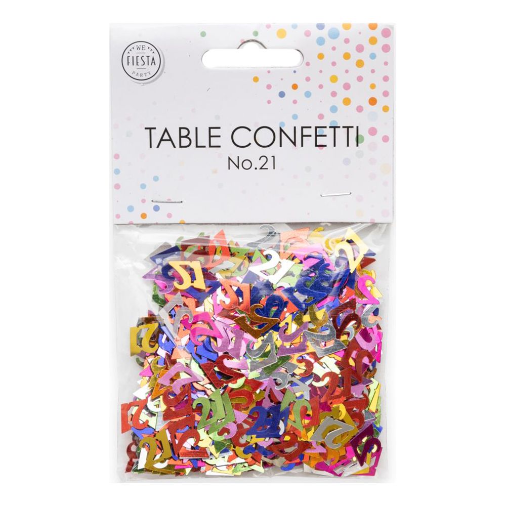 Pöytäkonfetti Numero Värisekoitus Metallic