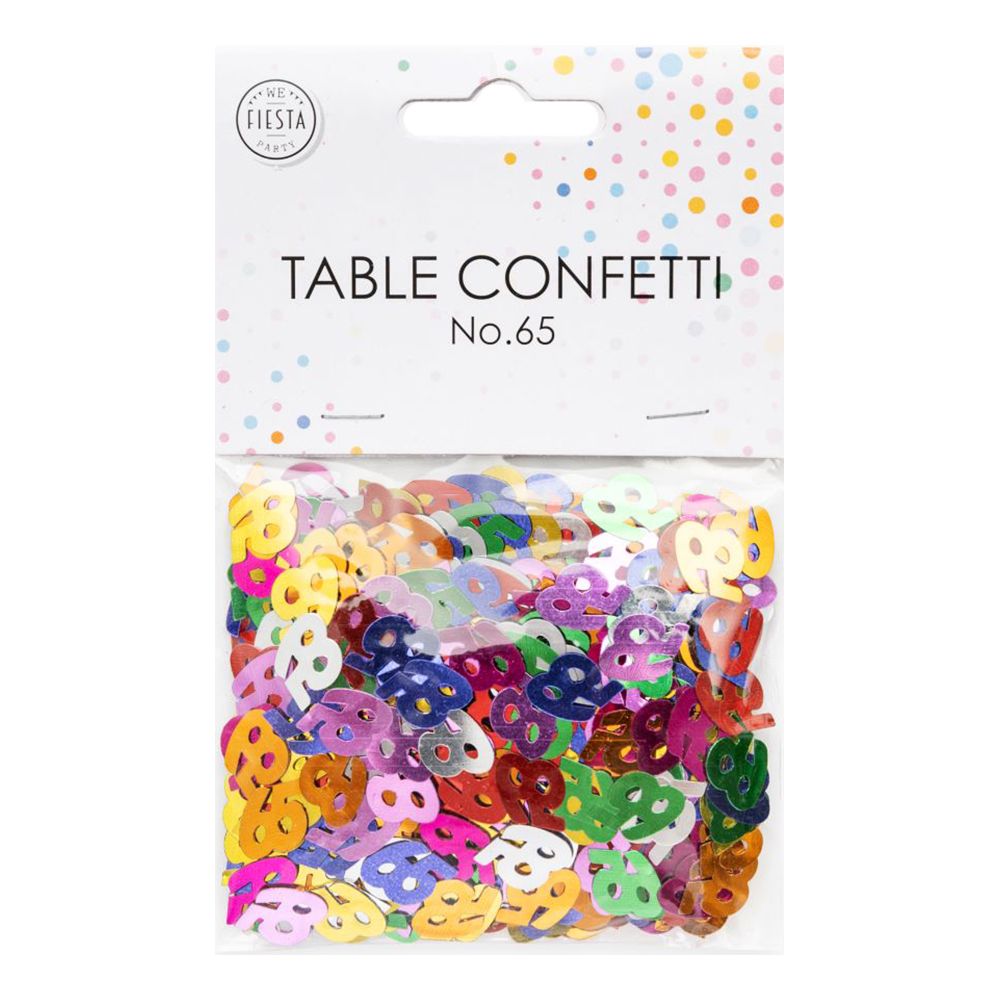 Pöytäkonfetti Numero Värisekoitus Metallic