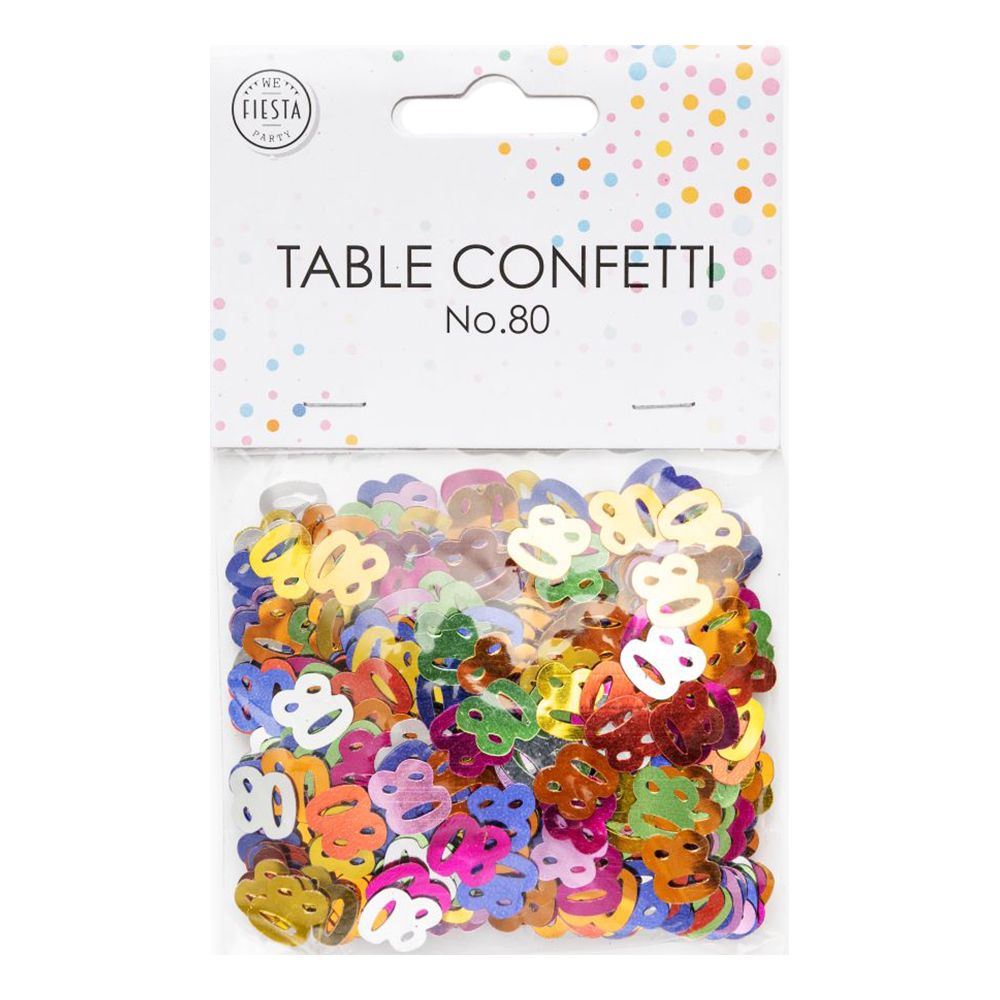 Pöytäkonfetti Numero Värisekoitus Metallic
