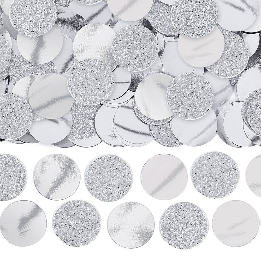 Pöytäkonfetti Hopea Metallic Glitter