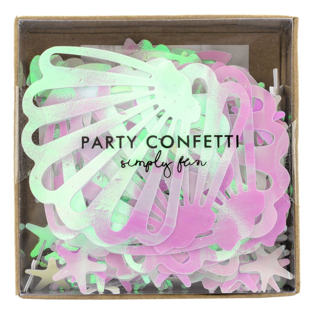 Pöytäkonfetti Simpukat Iridescent