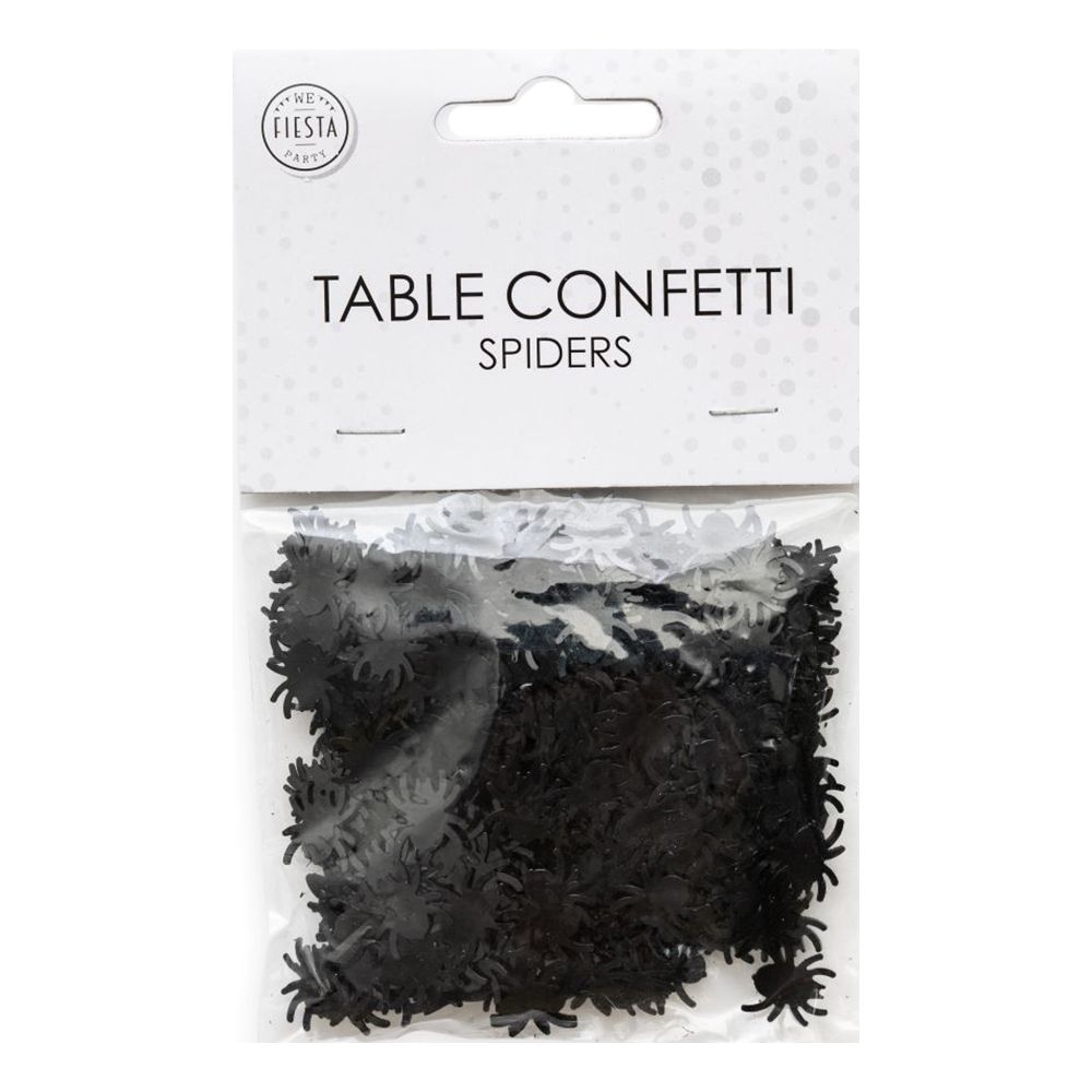 Bordkonfetti Edderkopper Svarte