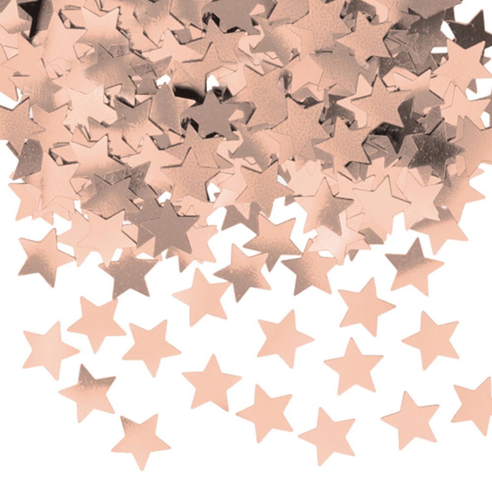 Bordskonfetti Stjärnor Roséguld Metallic
