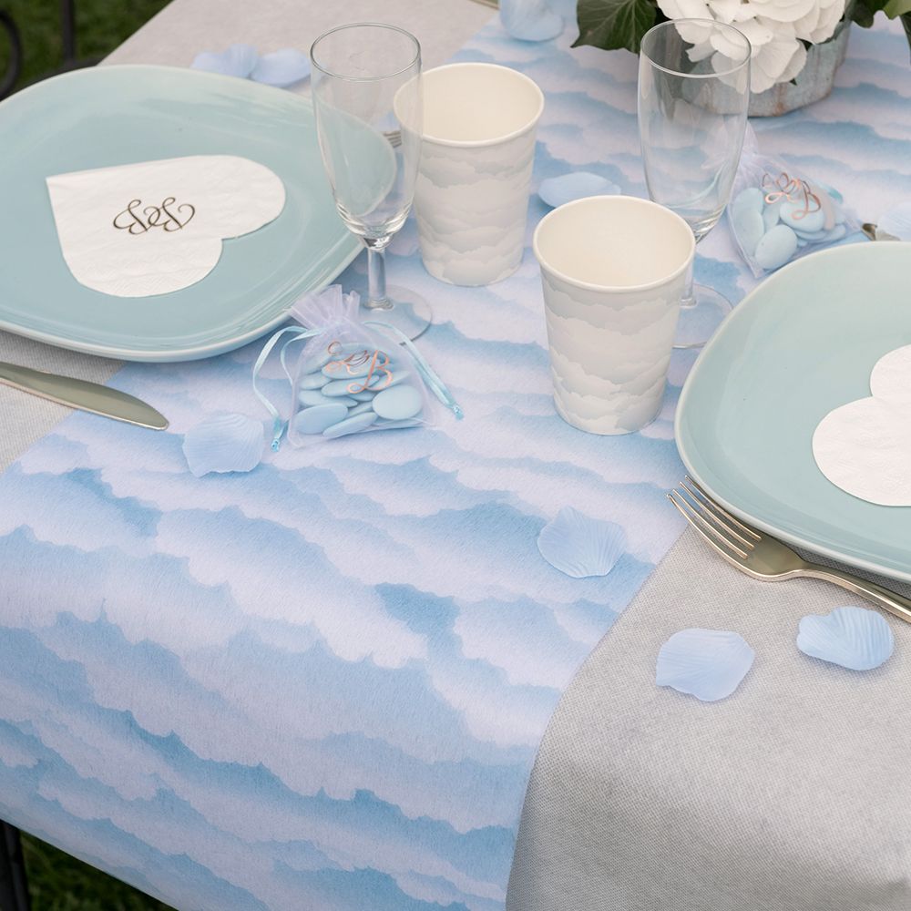 Bordslöpare Babyshower Blå