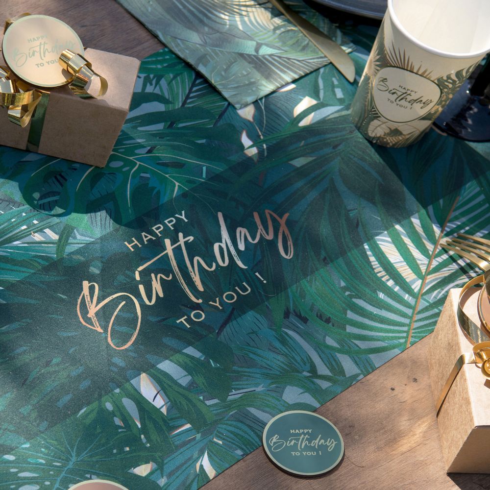 Bordløber Birthday Jungle Vert