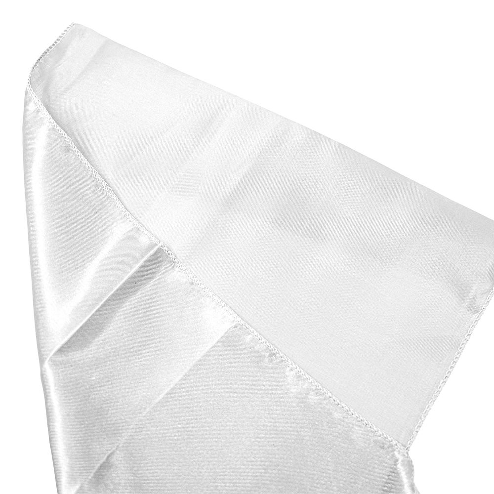 Bordløber Satin Hvid