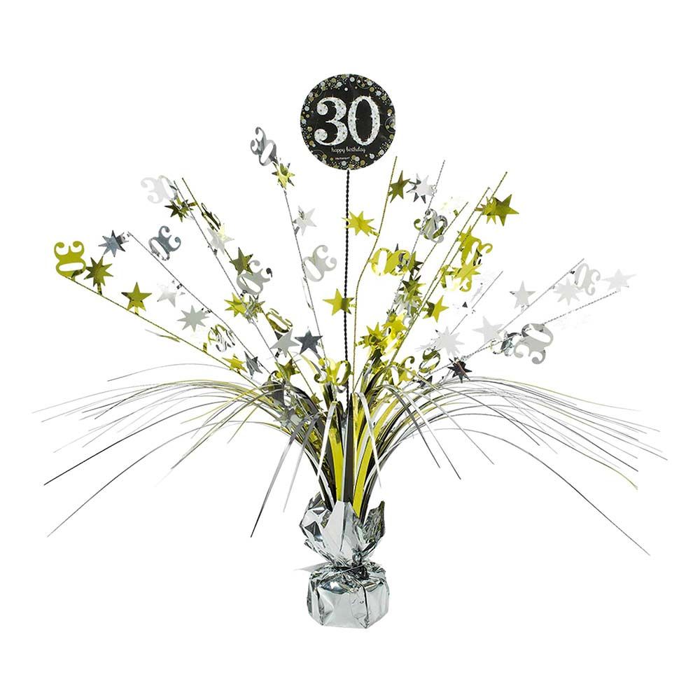 Pöytäkoriste 30 Kulta/Hopea Kimalle