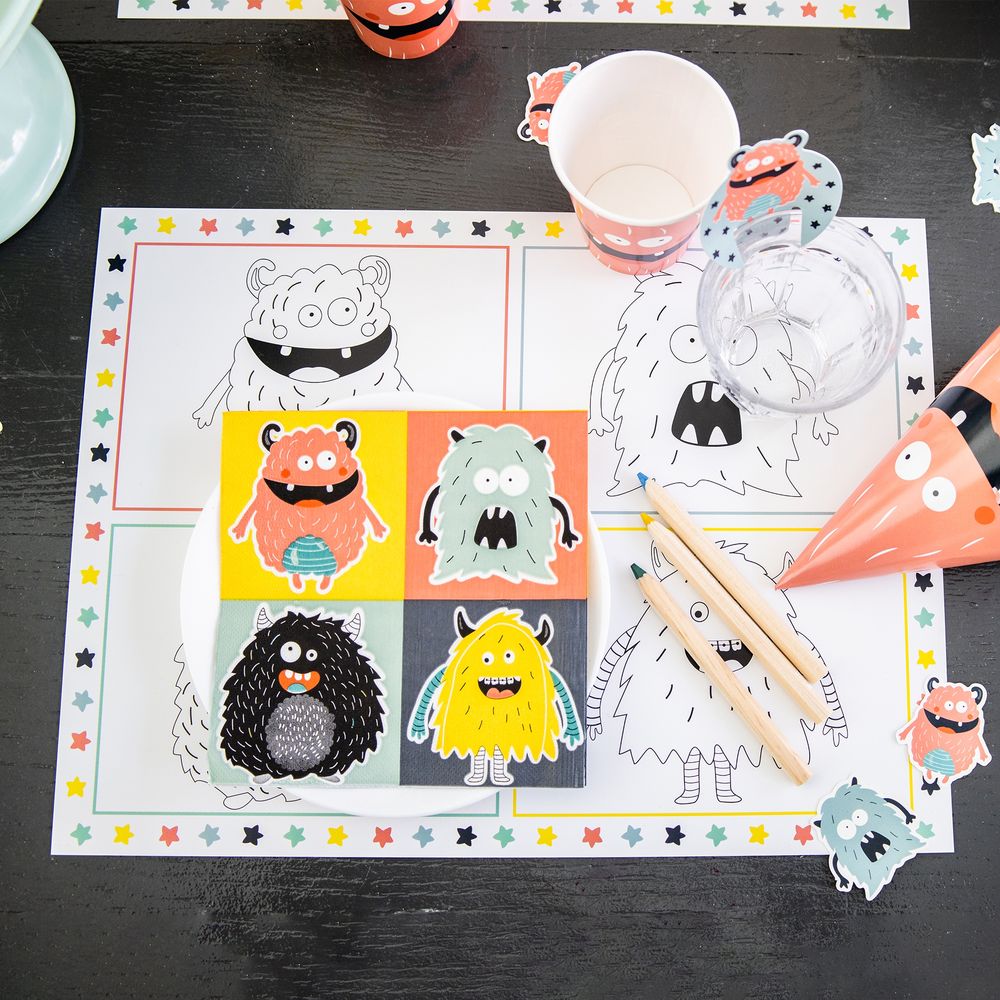 Bordbrikke Lerret Monster Bash