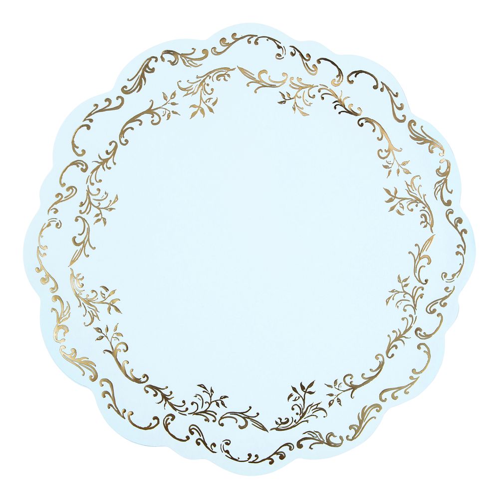 Bordskånere Ornament Lyseblå/Guld