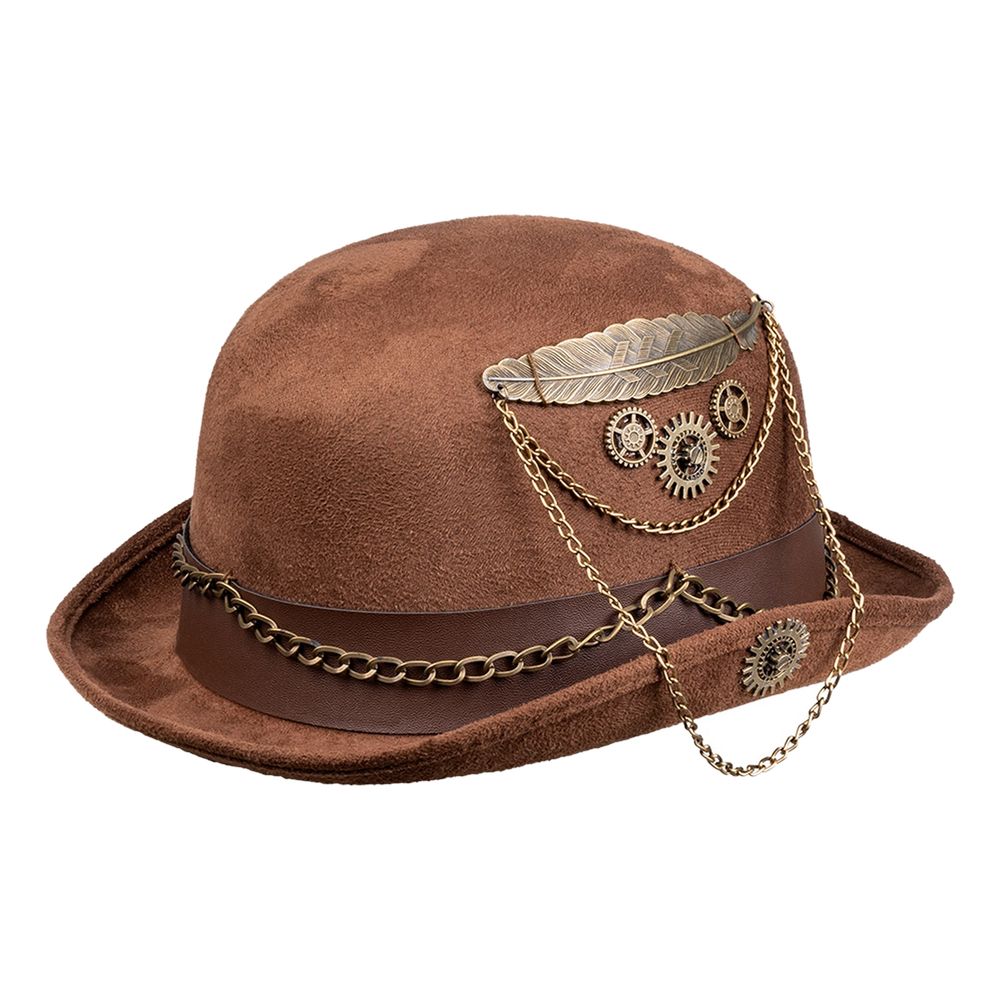 Bowlerhatt Steampunk Brun